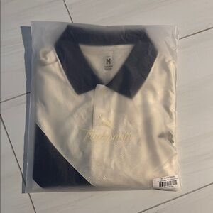 Tracksmith Van Cortlandt Polo Shirt - Navy / Off-White - Size Medium